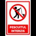 Indicator pentru pescuitul interzis